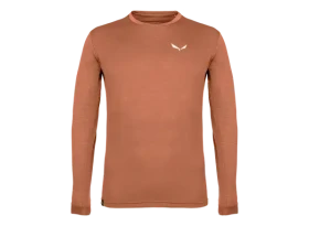 Salewa Puez Melange Dry pánské triko dlouhý rukáv bombay brown melange vel. XXL