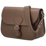 Stylová dámská kožená crossbody kabelka Erwig, taupe