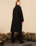 Dámský oversize kabát Outhorn OTHAW22TCOUF003 černá Černá L