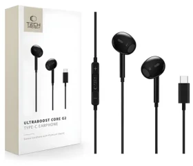 Tech-Protect Ultraboost Core G2 černá / Bezdrátová sluchátka / Bluetooth / USB-C nabíjecí pouzdro