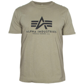 Alpha Industries Tričko Basic T-Shirt olivové XL