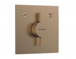 HANSGROHE - DuoTurn E Baterie pod omítku, pro 2 spotřebiče, kartáčovaný bronz 75417140