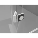 MEXEN/S - Lunar Duo sprchový kout dveře křídlové 105 x 80, transparent, bílá 834-105L-080P-20-00