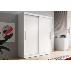 Šatní skříň Vista 04 Barva korpusu: Bílá, Dveře: Bílé