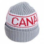 Unisex pletená čepice 1059454 Šedá s bílou a červenou - Bauer šedá-červená-bílá one size