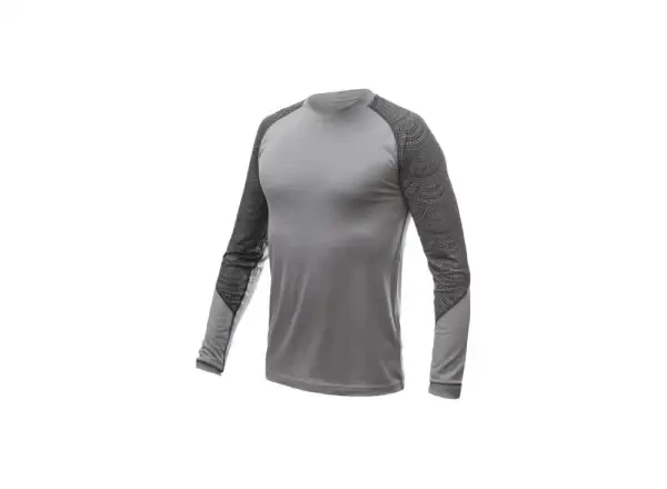 Sensor Merino Impress šedá/maori - Sensor Merino Impress pánské triko dlouhý rukáv šedá/Maori vel. XL