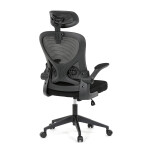 Kancelářská židle, houpací mechanismus, černá, KA-K2021 BK