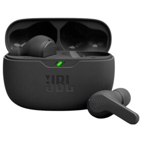 JBL Wave Beam špuntová sluchátka (In Ear) Bez kabelu, Bluetooth® stereo černá Redukce šumu mikrofonu Nabíjecí pouzdro, Indikátor nabití, odolná vůči vodě