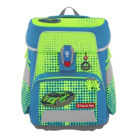 Školní aktovka Step by Step SPACE NEON, Race Car Chuck - 5 dílný set, AGR certifikát