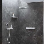 HANSGROHE - Rainfinity Šíjová sprcha s poličkou, matná bílá 26243700