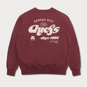 Lobster & Lemonade Pánská mikina Kansas City Chiefs NFL L&L '96 Classics Crewneck Sweater Maroon Velikost: S