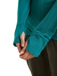 ICEBREAKER Wmns Mer 200 Realfleece Descender LS Zip H, Tidal Teal (vzorek) velikost: S