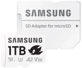 SAMSUNG PRO Plus Sonic the Hedgehog microSDXC 1TB + SD adaptér / UHS-1 / Class 10 / U3 / Čtení: 180MBps / Zápis: 130MBps (MB-MD1T0SA/LC1)