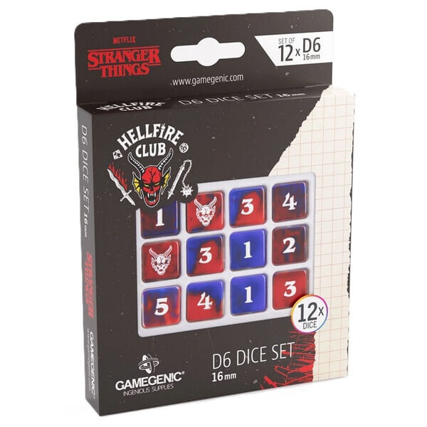 Sada kostek Stranger Things: Hellfire Club (12xD6)