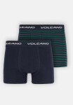 Volcano 2Pack Boxerky U-BOXER Námořnická modrá/zelené pruhy