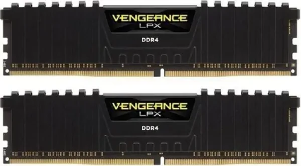 Corsair Vengeance LPX Black 32GB(2x16GB) 3200 MHz / DDR4 / PC4-25600 / CL16-20-20-38 / 1.35V / XMP2.0 / s chladičem (CMK32GX4M2E3200C16)