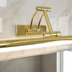Koupelnové nástěnné LED svítidlo SWE020-1W 60cm Gold OSW-20119