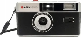AgfaPhoto Half Frame Photo Camera 35mm černá / Analogový fotoaparát / 35 mm film / blesk (603010)
