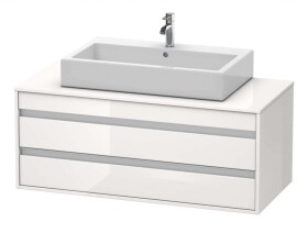 DURAVIT - Ketho Umyvadlová skříňka 50x120x55 cm, 2 zásuvky, lesklá bílá KT665602222