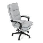 Kancelářské křeslo, synchronní mechanismus, stříbrná látka, KA-Y350 SIL