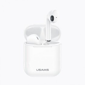 USAMS LU Dual Stereo Wireless Headset Bílá / sluchátka s mikrofonem (6958444963129)