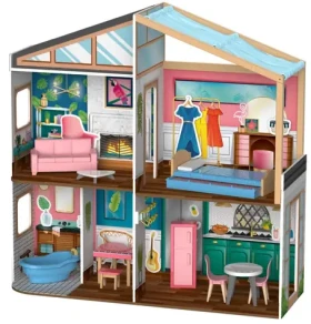 KidKraft DESIGNED BY ME™: Domeček pro panenky s příslušenstvím a magnetky