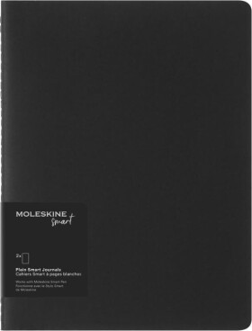 Moleskine Smart Cahier Sešit 2 ks černý XL, čistý