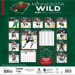 JF Turner Kalendář Minnesota Wild NHL 2026 Wall Calendar