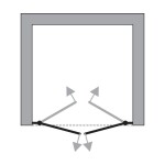 HOPA - Bezrámové sprchové dveře SINCO DUE - Barva rámu - Chrom/Leštěný hliník (ALU), Rozměr A - 90 cm, Rozměr C - 195 cm, Směr zavírání - Univerzální Levé / Pravé, Výplň - Čiré bezpečnostní sklo - 6 mm BCSIN90DUE