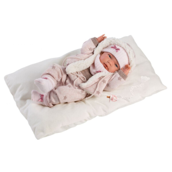 Llorens 73882 NEW BORN - realistická panenka miminko s celovinylovým tělem - 40 cm