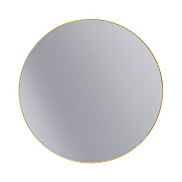 Erga Round, kulaté zrcadlo 120cm, zlatý rám, ERG-V01-ROUND-1212-GD
