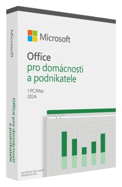 Microsoft Office 2024 pro domácnosti a podnikatele CZ / PC Mac / 64 bit / Bez média / Krabicová licence (EP2-06651)