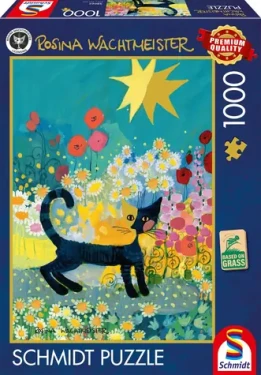 SCHMIDT Puzzle Kočka v květinách