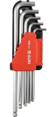 YATO YT-5837 / Sada klíčů imbus s kuličkou 12 ks delší (YT-5837)