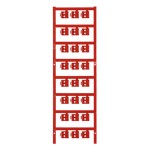 Weidmüller 1758320003 SFC 2/12 NEUTRAL RT ochranný štítek Druh montáže: přichycení sponami Potisknutelná plocha: 5.80 x 12 mm červená Počet markerů: 120 120 ks