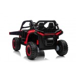 Mamido Elektrické autíčko Buggy UTV KCK 4x4 červené 24V | 800W | 50 kg | EVA | LED | 2,4Ghz | ECO kůže