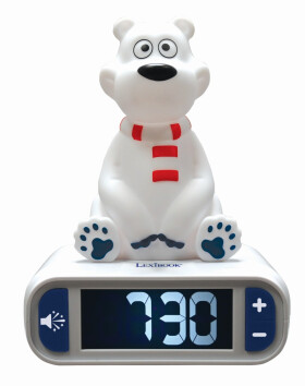 Lexibook budík lední medvěd se svítící figurkou - Alltoys Lexibook