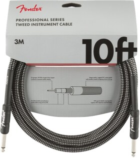 Fender Professional Series 10 Instrument Cable Gray Tweed