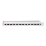 Intellinet 24-Port Cat6a Patchpanel geschirmt 1HE Kabeleinführung 90° abgewinkelt schwarz 24 portů patch panel 483 mm (1