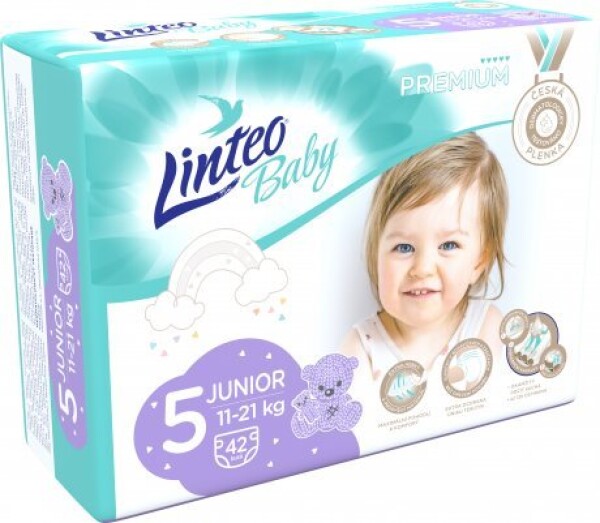 Linteo Baby Premium 5 Junior, 11-21-kg, 42ks