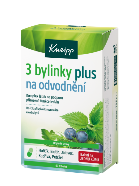 Kneipp doplněk stravy 3 bylinky na odvodnění 60 tobolek