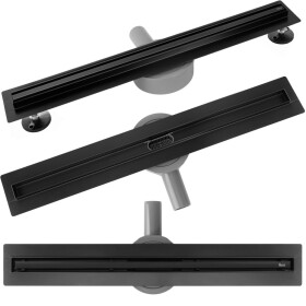 REA - Odtokový žlab Neox Slim pro black 80 REA-G2710