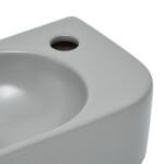 Umývátko SAT Infinitio 40x21,5 cm šedá mat bez přepadu SATINF4021LGRM SATINF4021LGRM