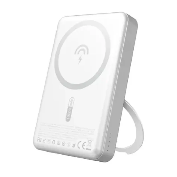 Dudao K28 10000mAh stříbrná / Powerbanka / MagSafe s pouzdrem a stojánkem / 22.5W (188195)