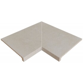 Rosa Gres Keramický bazénový lem MISTERY White vnitřní roh pravoúhlý, cena za 1ks 98674 C98674L