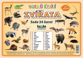 Volně žijící zvířata Sada 24 karet Kupka Petr