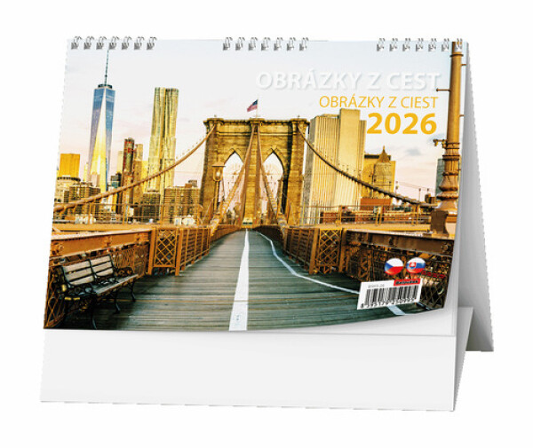Obrázky z cest 2026 - stolní kalendář