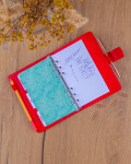 Týdenní diář 2027 Notique Refill kroužkový 12,5 x 19 cm sytě červený