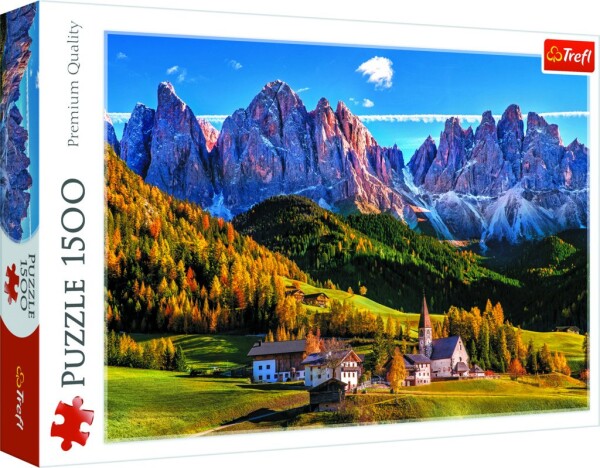 Trefl Puzzle Údolí Val di Funes, Dolomity / 1500 dílků - TOMI