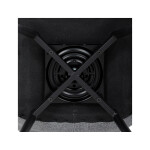 Židle jídelní, šedá látka, černý kov, otočný mechanismus 90°/90° (L/P) - funkce reset